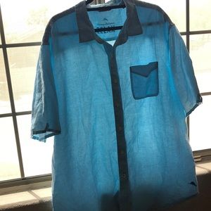 Tommy Bahama light blue relax short sleeve